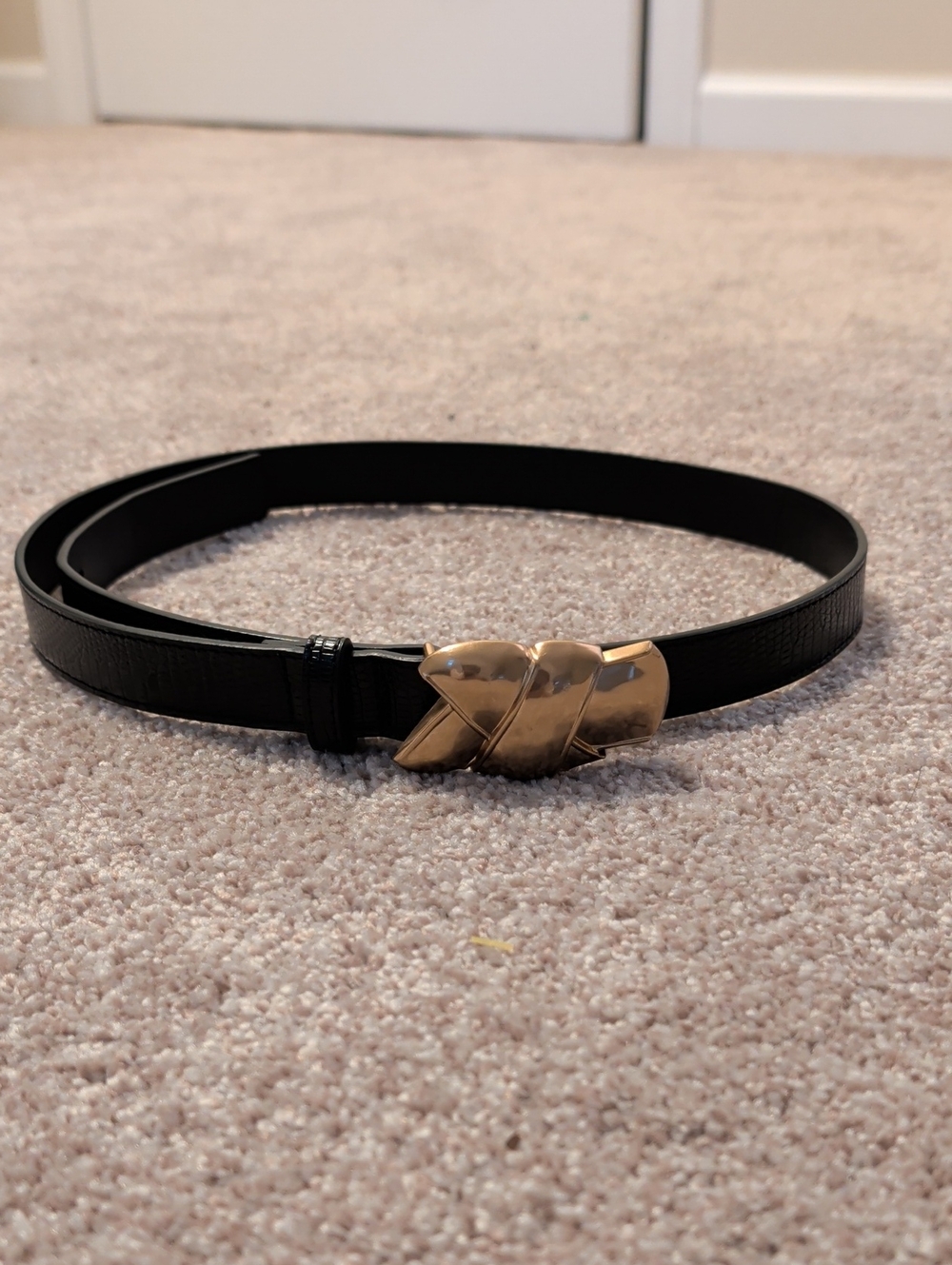 Gold & Black 1" Belt Size 14